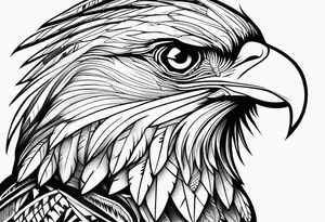 Native American bird tattoo idea