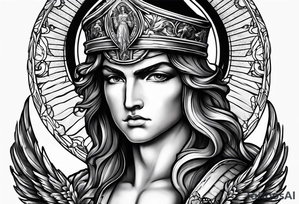 Archangel Saint Michael tattoo idea