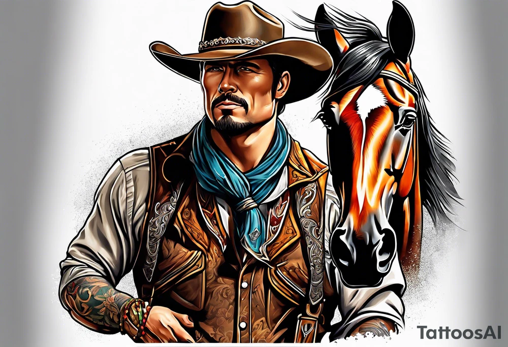 Cowboy tattoo idea