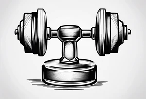 dumbell tattoo idea