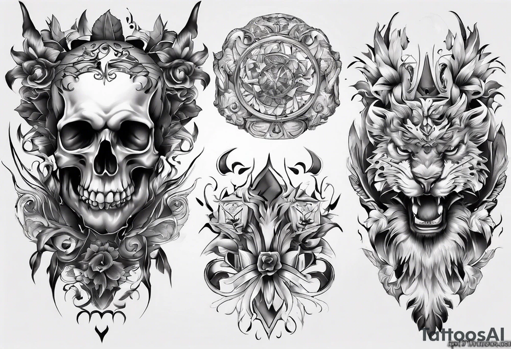 Тату рукав мужской tattoo idea