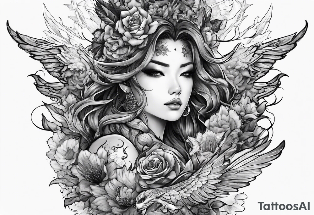 Fighting my own demons tattoo idea