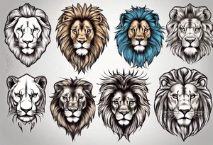 a lion tattoo idea