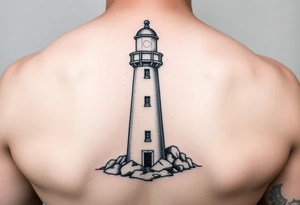 Lighthouse with light tattoo idea