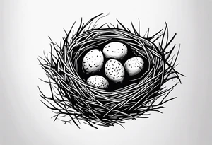 Bird nest tattoo idea