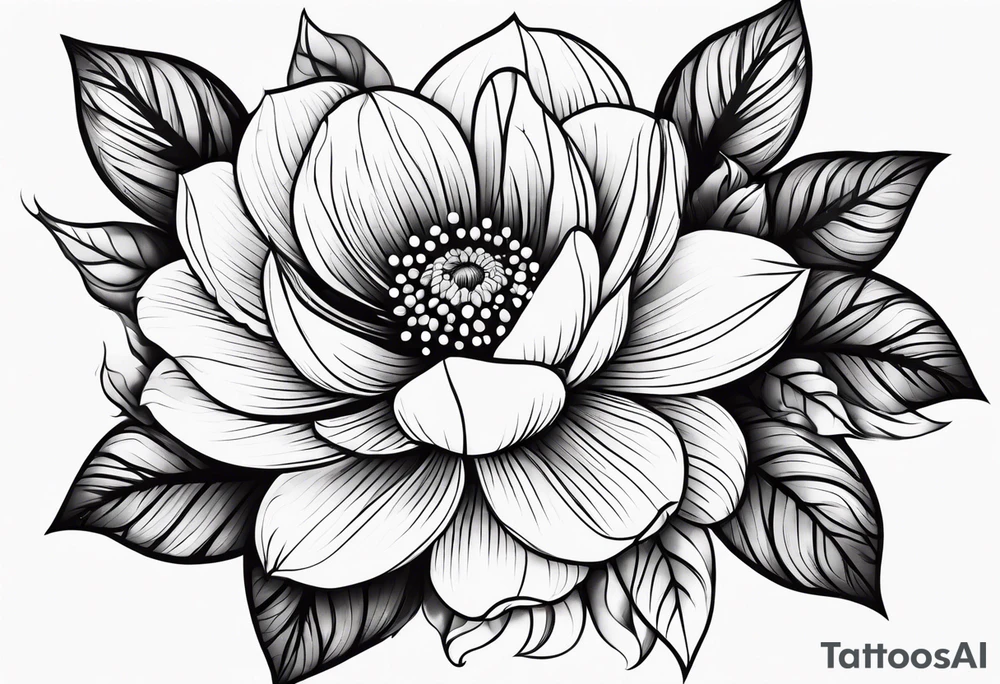 flower sleeve tattoo idea