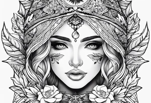 cute fine line tattoo idea