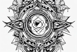 punk Geometric tattoo idea