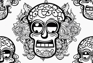 SpongeBob and brain tattoo idea