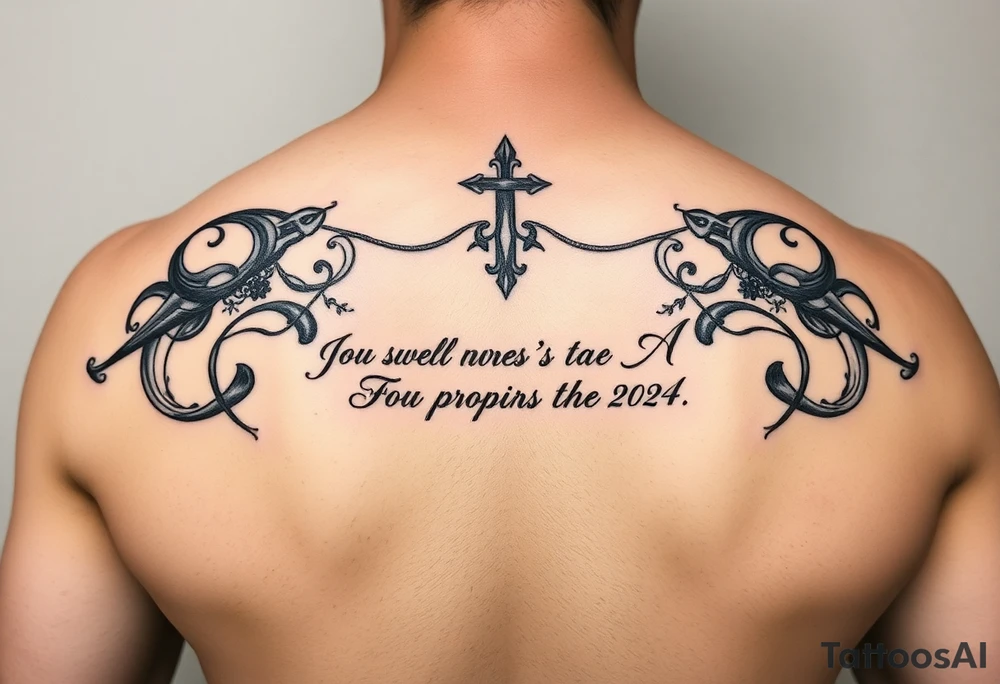 Writing 76-2323 proverbs 18:24 tattoo idea