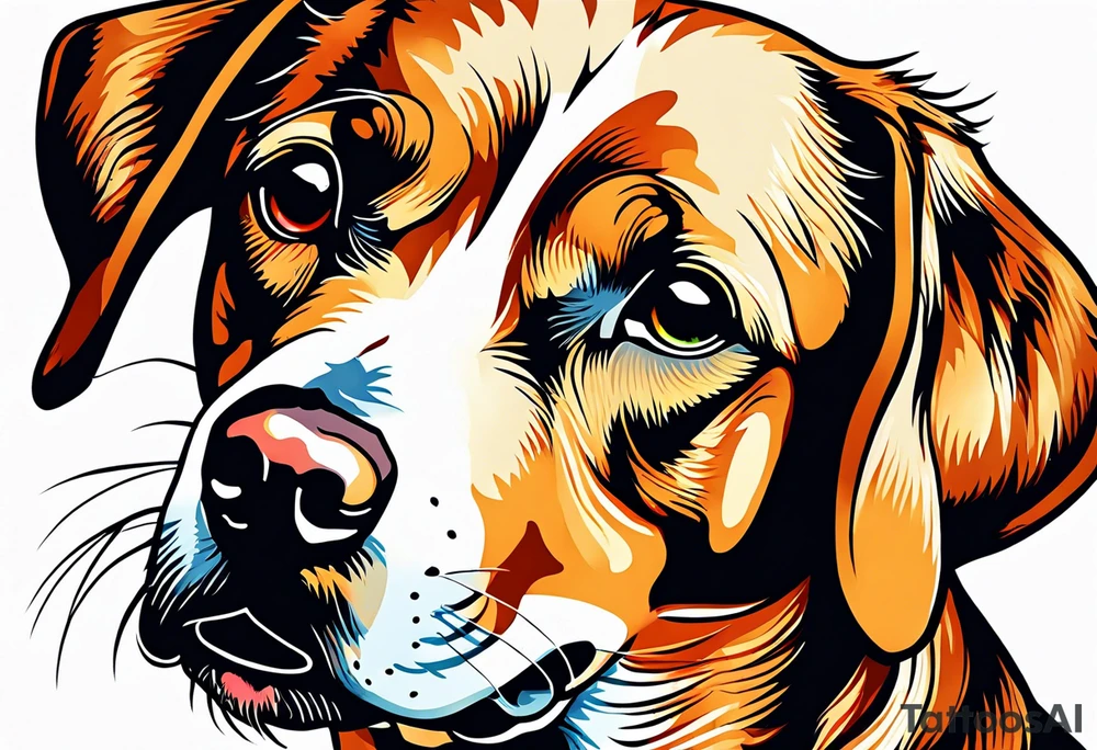 My dog died on 13-11-2023 tattoo idea