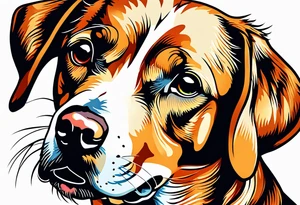 My dog died on 13-11-2023 tattoo idea