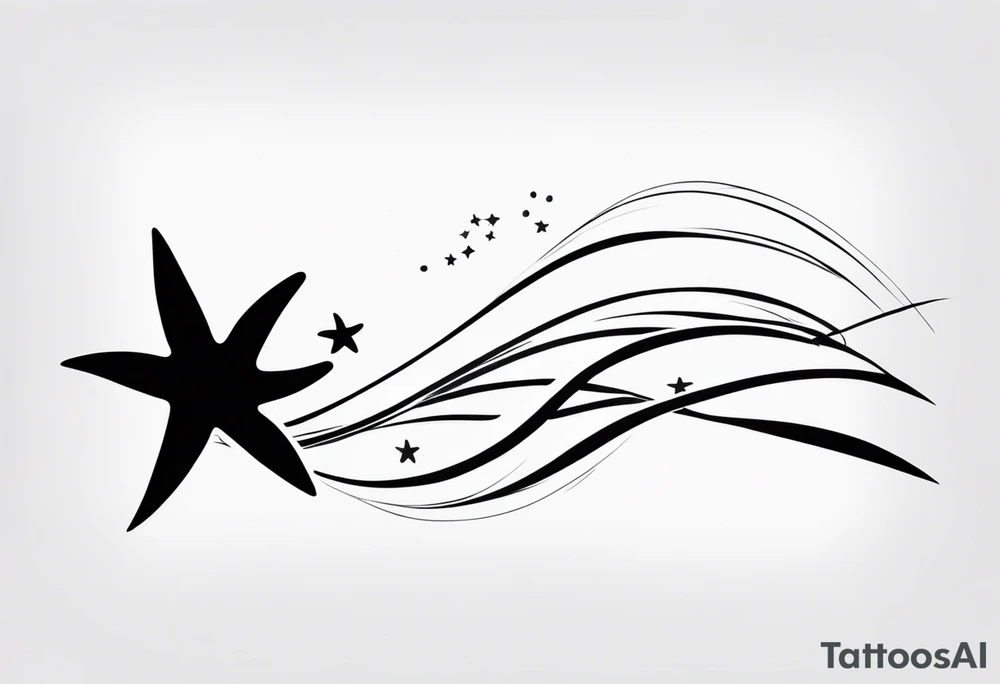Starfish wrist wrap tattoo idea