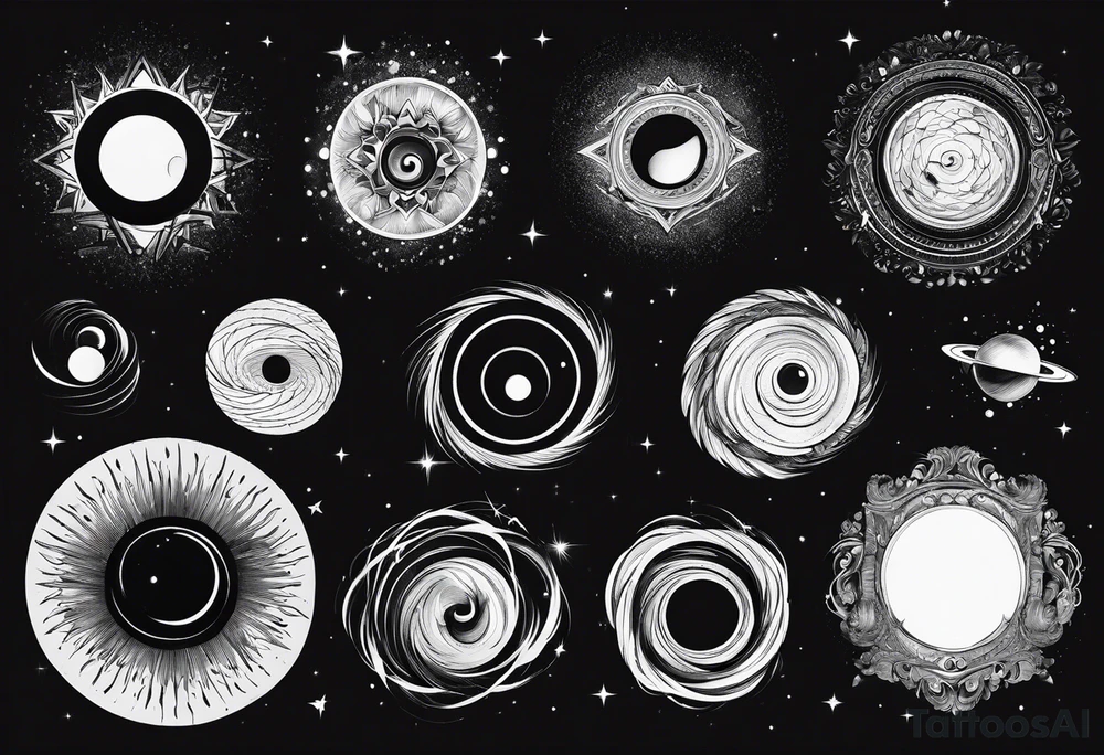 black hole tattoo idea