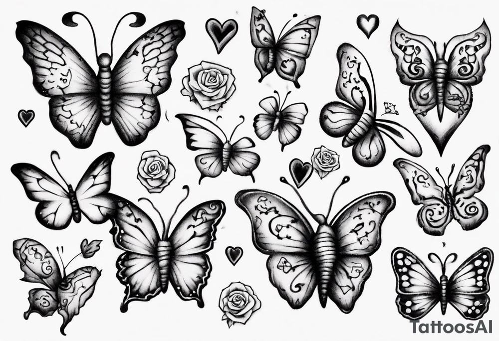 Hearts butterflies
Layla Jones
4-ever and always tattoo idea