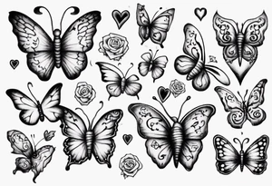 Hearts butterflies
Layla Jones
4-ever and always tattoo idea