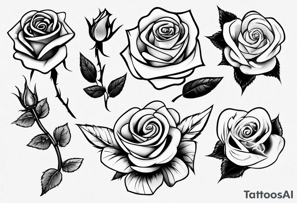 Rose tattoo idea