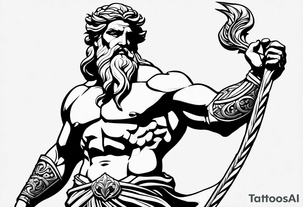 Zeus god tattoo idea