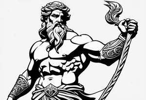 Zeus god tattoo idea