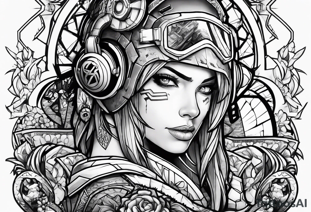 borderlands maniac tattoo idea