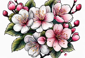 Small cherryblossom tatoo tattoo idea