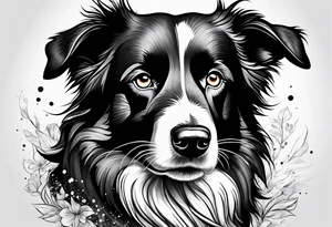 Border Collie tattoo idea