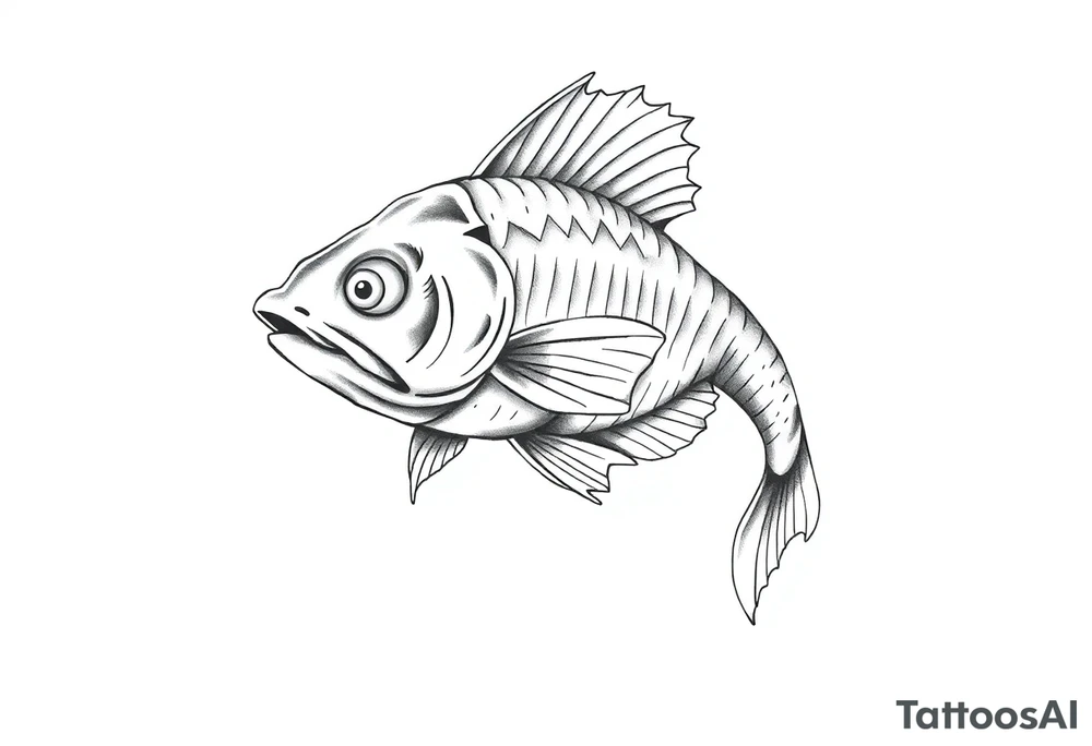 Realistic magikarp tattoo idea