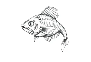 Realistic magikarp tattoo idea