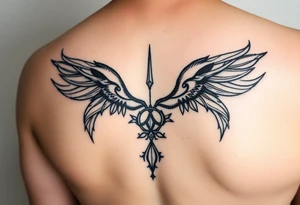 Aquarius theme mysterious elegant and feminine small tattoo idea