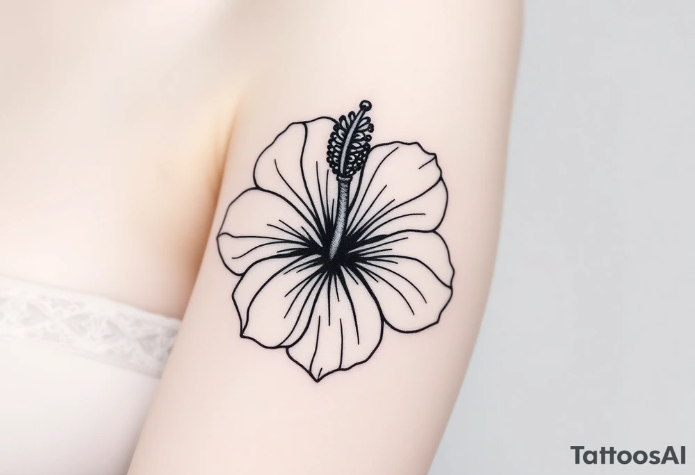 Hibiscus tattoo idea