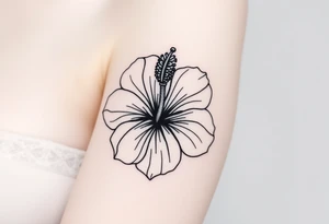 Hibiscus tattoo idea