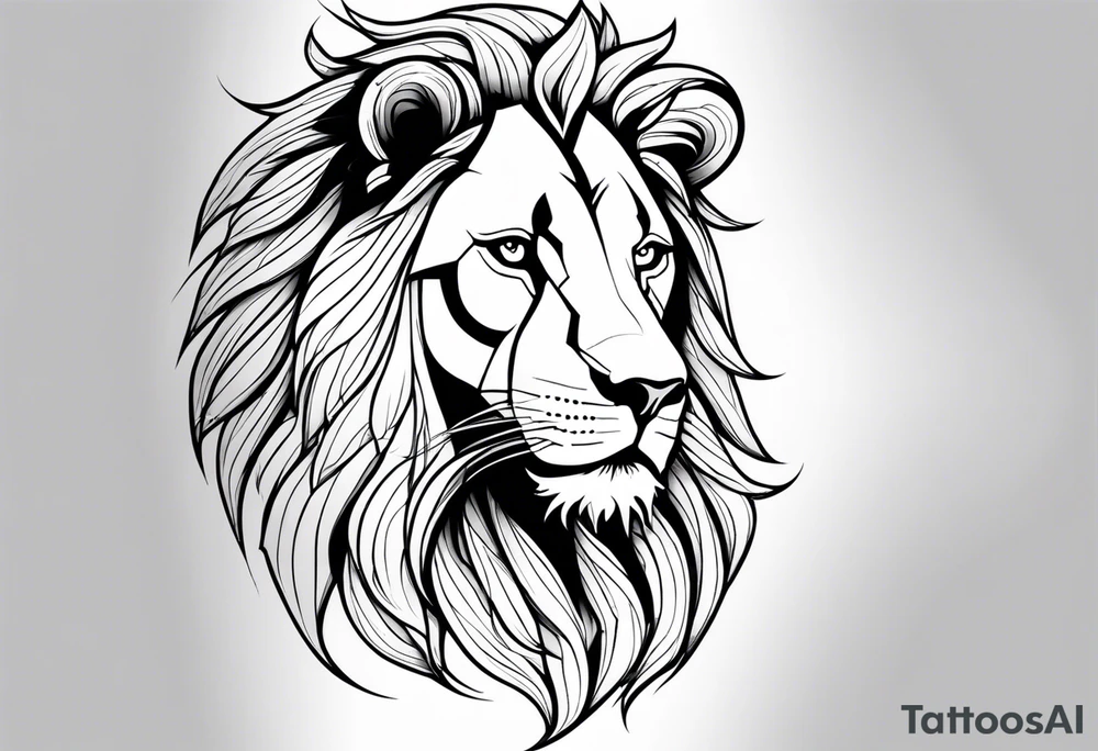 Final Fantasy Au'ra warrior wielding greataxe tattoo idea