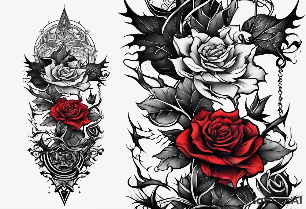 thorns cursed mark tattoo idea