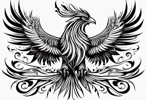 Phoenix bird for arm tattoo idea