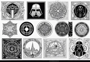 Lord of the rings, star wars, doctor who tattoo idea