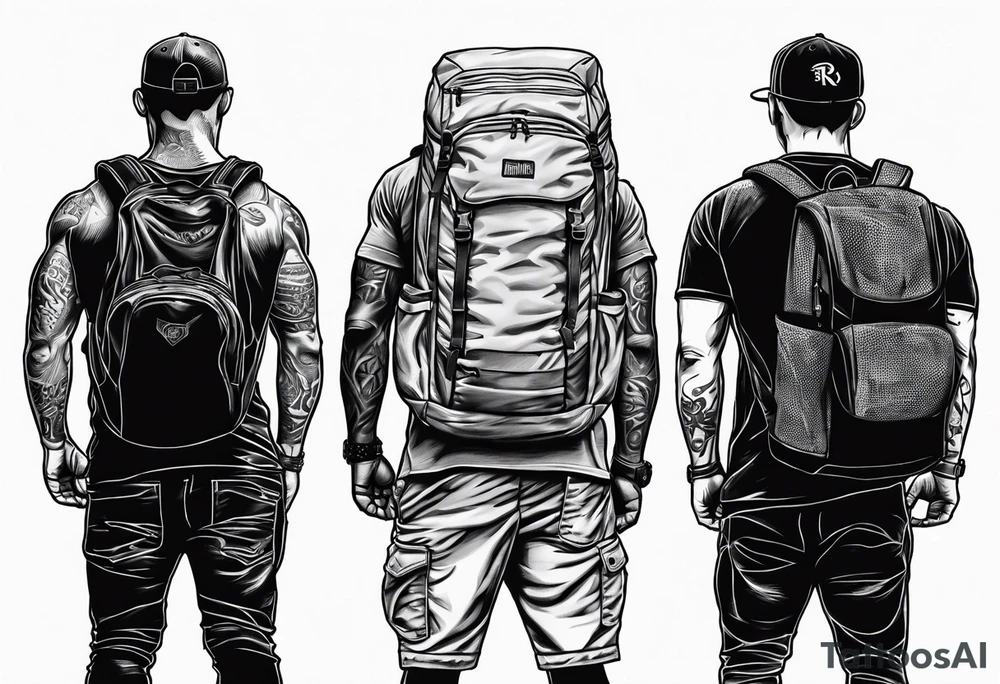 Rucking, brotherhood, shadows, fitness, GrowRuck tattoo idea
