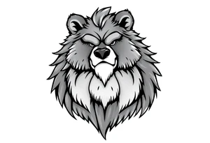 furry cartoon fursona ANTHROPOMORPHIC HUMAN masculine buff bear human tattoo idea