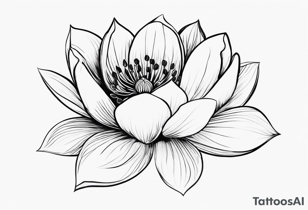 The tattoo i am searching for has to be around 20cm heigh and with 8cm width. It should be a stew with some flowers and at the top should be a small magnolia... It should be fineline tattoo idea