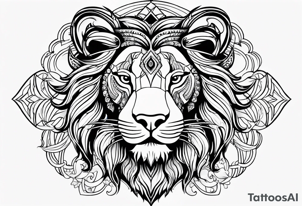 Leo astrology sign tattoo idea