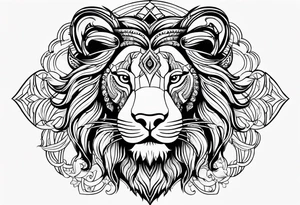 Leo astrology sign tattoo idea