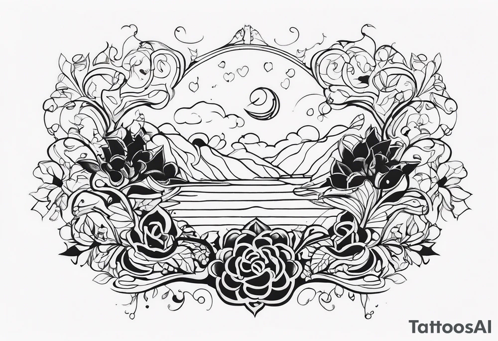 Hard times in cursive tattoo idea