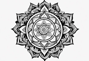 Throat chakra tattoo idea