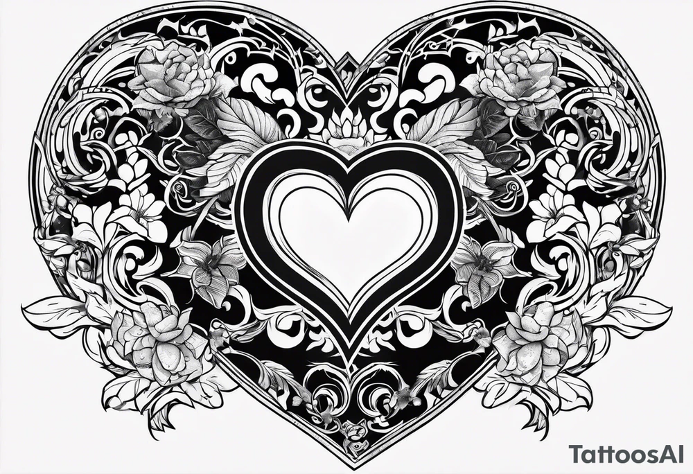 Back tattoo exposing heart tattoo idea