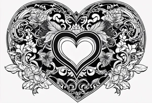 Back tattoo exposing heart tattoo idea