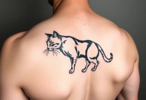 Black Cat tattoo idea
