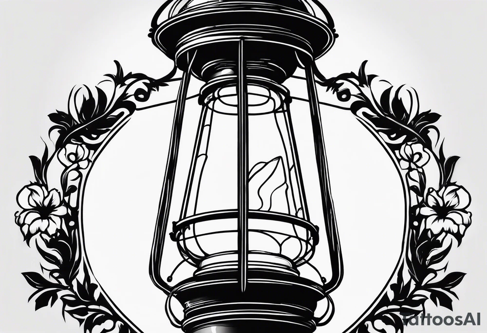 Street lamp tattoo idea