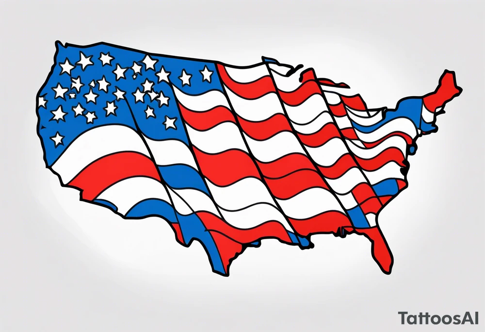 United States of America themed tattoo tattoo idea