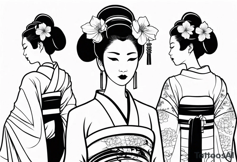 geisha tattoo idea