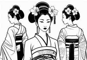 geisha tattoo idea