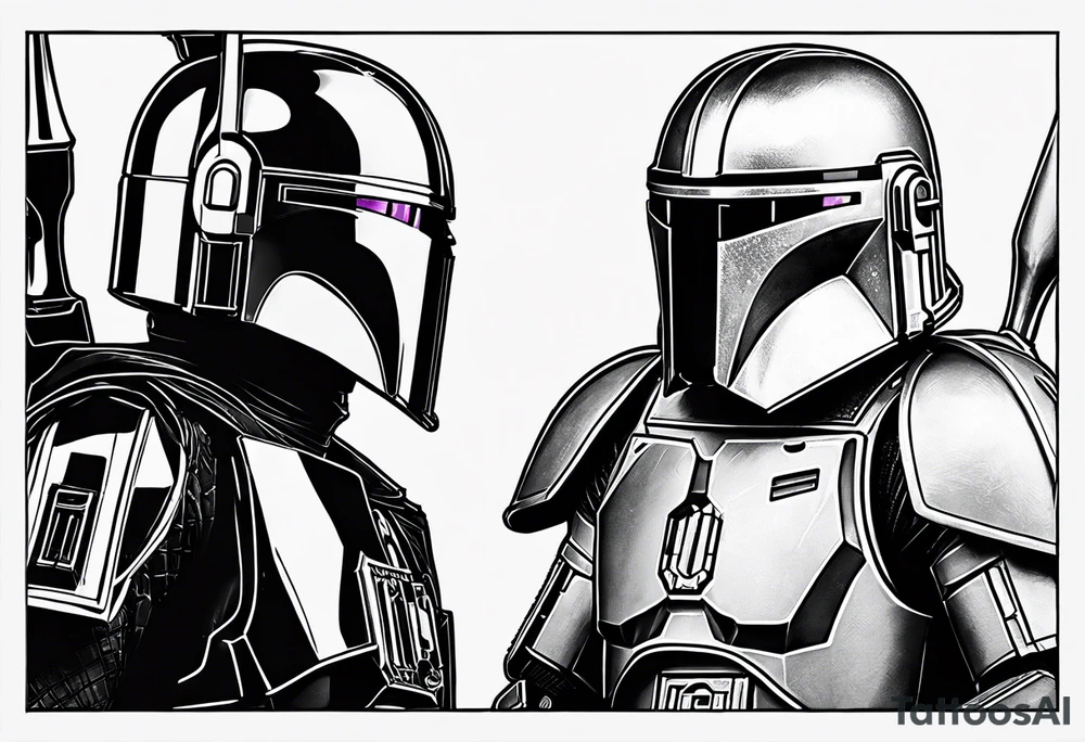 Love, Death & Robots, star wars, mandalorian tattoo idea
